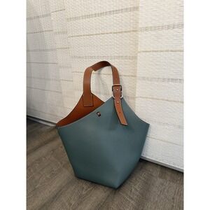MDBM Cholet Bag with Brioude Leather Celeste Blue Tote bucket shoulder purse
